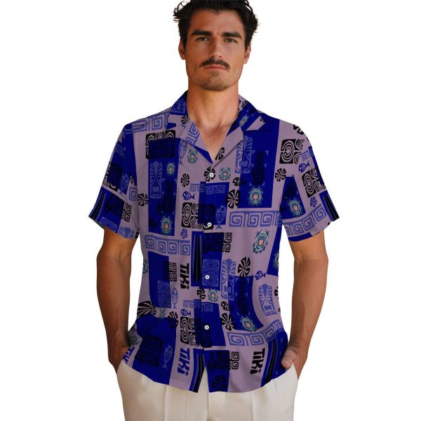 Coast Guard Tribal Symbols Hawaiian Shirt High quality