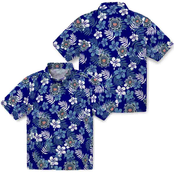 Coast Guard Tropical Floral Hawaiian Shirt Latest Model