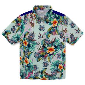 Coast Guard Tropical Foliage Hawaiian Shirt Best selling