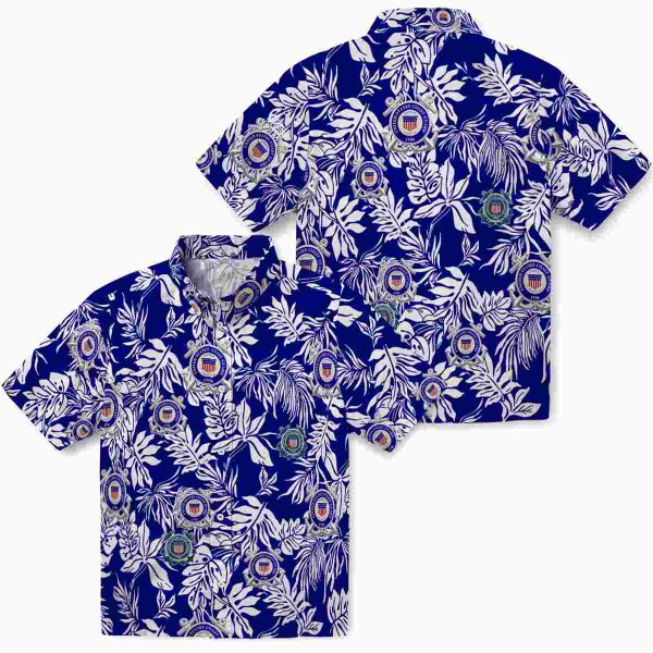 Coast Guard Tropical Leaf Hawaiian Shirt Latest Model