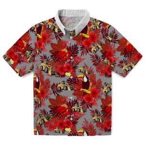 Construction Floral Toucan Hawaiian Shirt Best selling