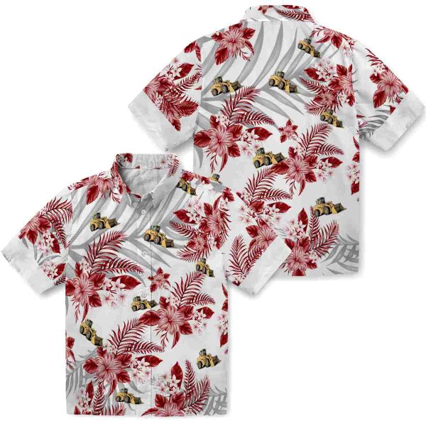 Construction Hibiscus Palm Leaves Hawaiian Shirt Latest Model