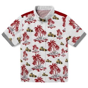 Construction Palm Island Print Hawaiian Shirt Best selling