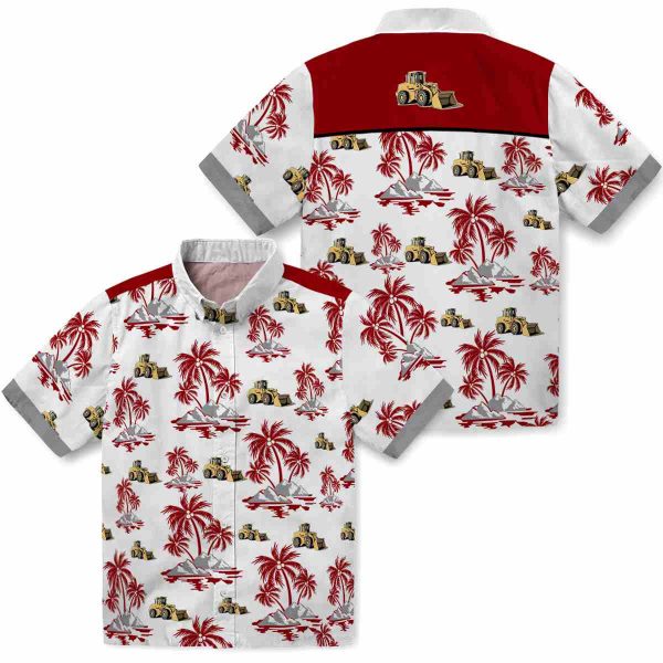 Construction Palm Island Print Hawaiian Shirt Latest Model