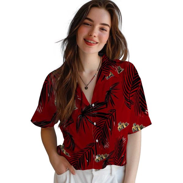 Construction Palm Leaf Hawaiian Shirt Trendy