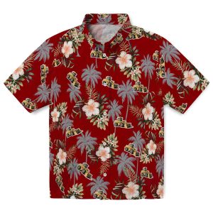 Construction Palm Tree Flower Hawaiian Shirt Best selling