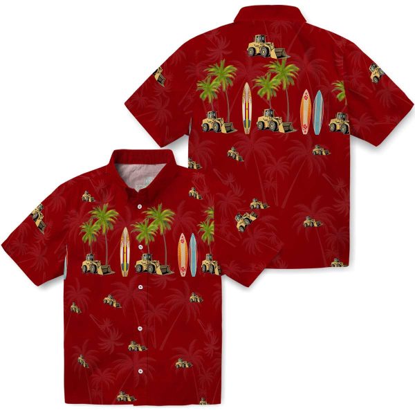 Construction Surfboard Palm Hawaiian Shirt Latest Model