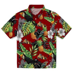 Construction Toucan Hibiscus Pineapple Hawaiian Shirt Best selling