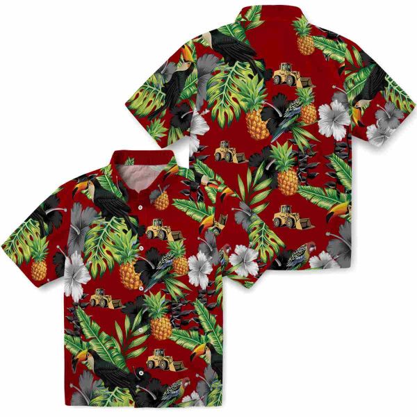 Construction Toucan Hibiscus Pineapple Hawaiian Shirt Latest Model