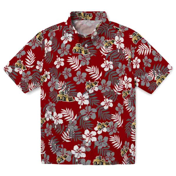 Construction Tropical Floral Hawaiian Shirt Best selling