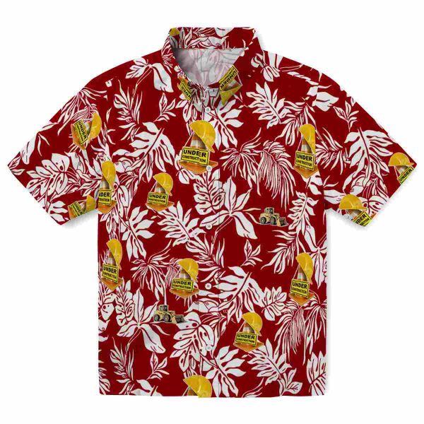 Construction Tropical Leaf Hawaiian Shirt Best selling