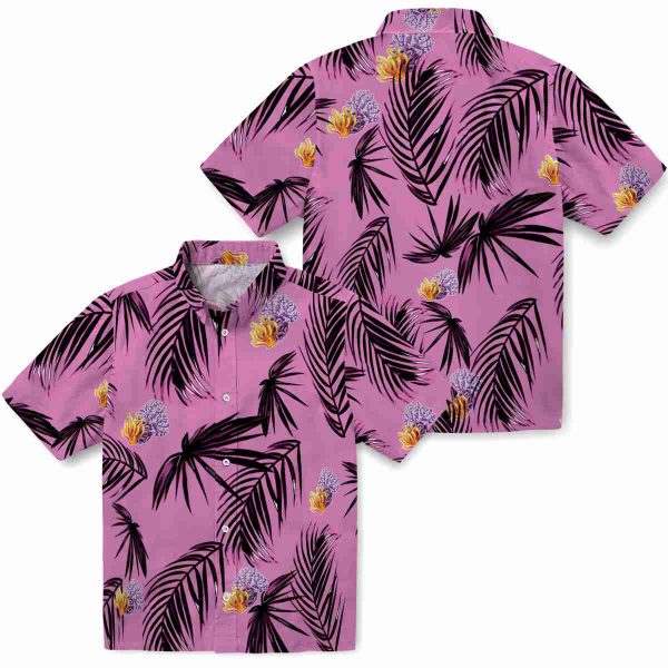 Coral Palm Leaf Hawaiian Shirt Latest Model