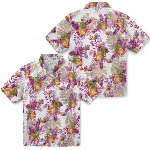 Coral Tropical Leaves Hawaiian Shirt Latest Model