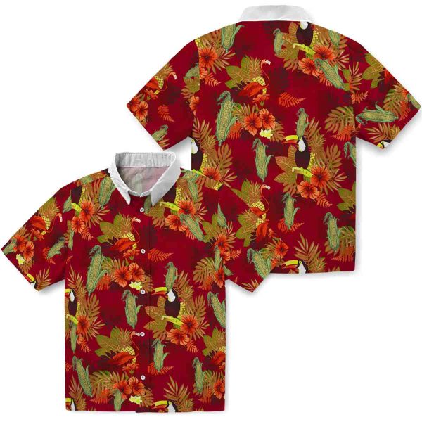 Corn Floral Toucan Hawaiian Shirt Latest Model