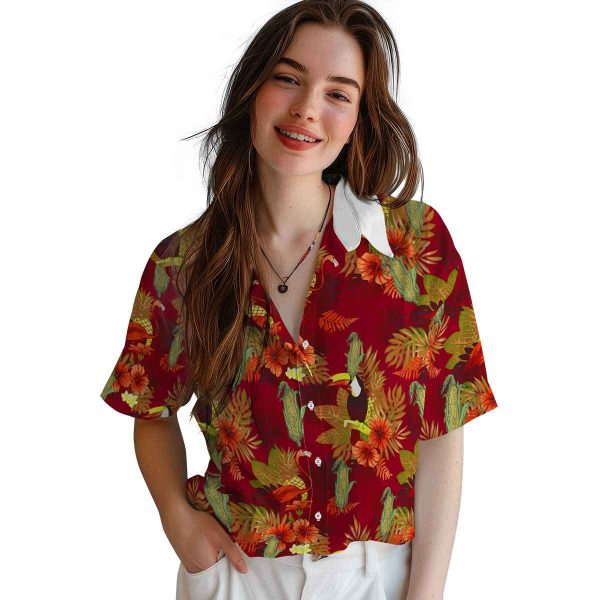 Corn Floral Toucan Hawaiian Shirt Trendy