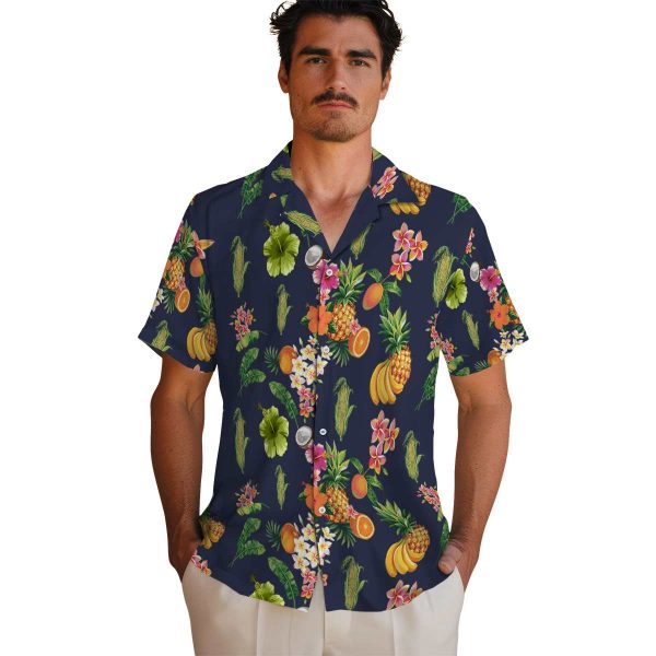 Corn Hibiscus And Fruit Hawaiian Shirt High quality