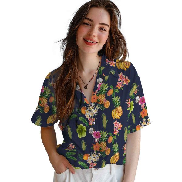 Corn Hibiscus And Fruit Hawaiian Shirt Trendy