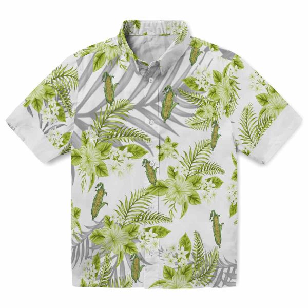 Corn Hibiscus Palm Leaves Hawaiian Shirt Best selling