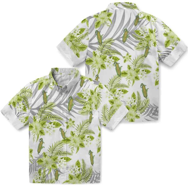 Corn Hibiscus Palm Leaves Hawaiian Shirt Latest Model