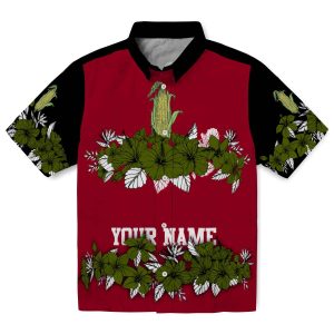 Corn Hibiscus Stripe Hawaiian Shirt Best selling