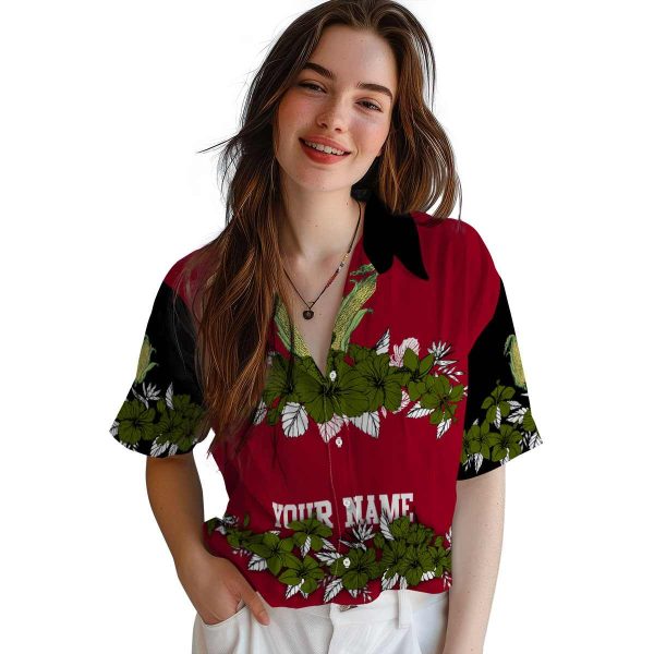 Corn Hibiscus Stripe Hawaiian Shirt Trendy