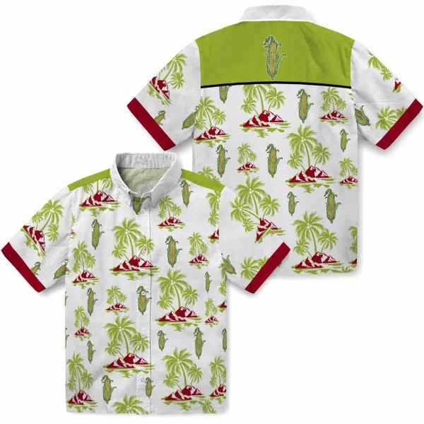 Corn Palm Island Print Hawaiian Shirt Latest Model