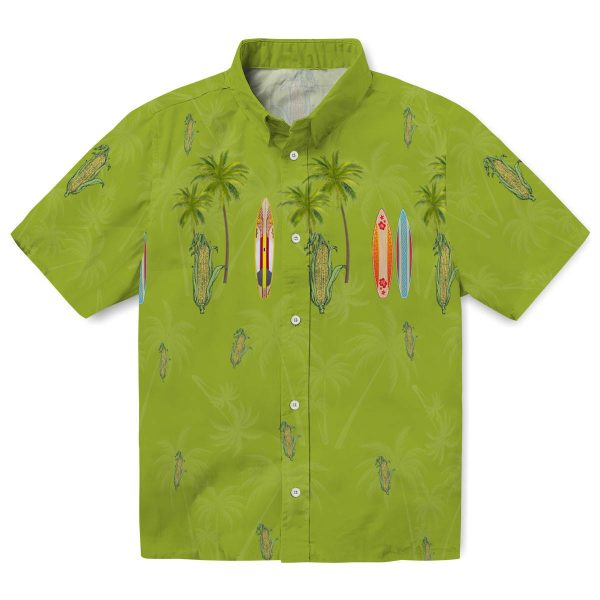 Corn Surfboard Palm Hawaiian Shirt Best selling