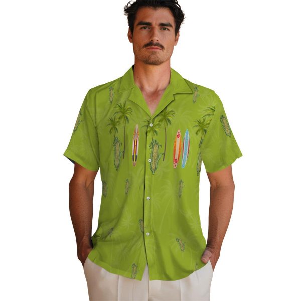 Corn Surfboard Palm Hawaiian Shirt High quality