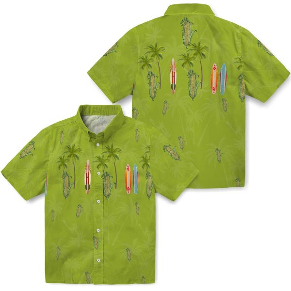 Corn Surfboard Palm Hawaiian Shirt Latest Model