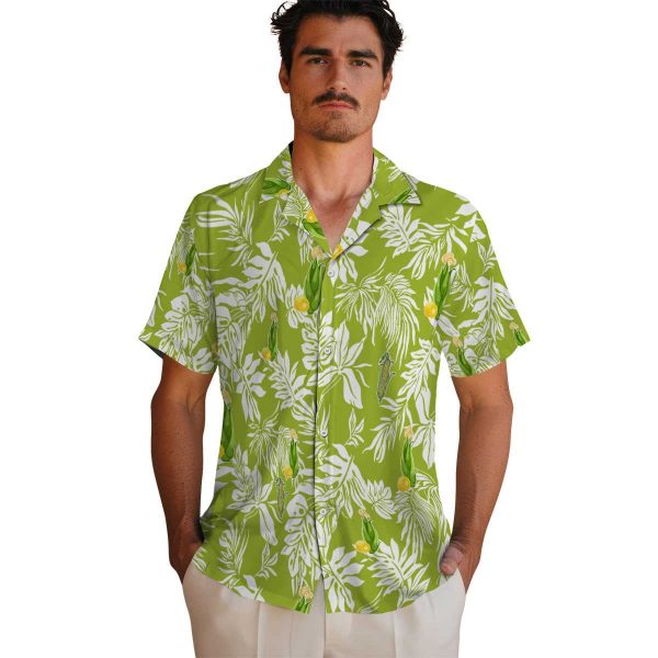 Corn Tropical Leaf Hawaiian Shirt High quality