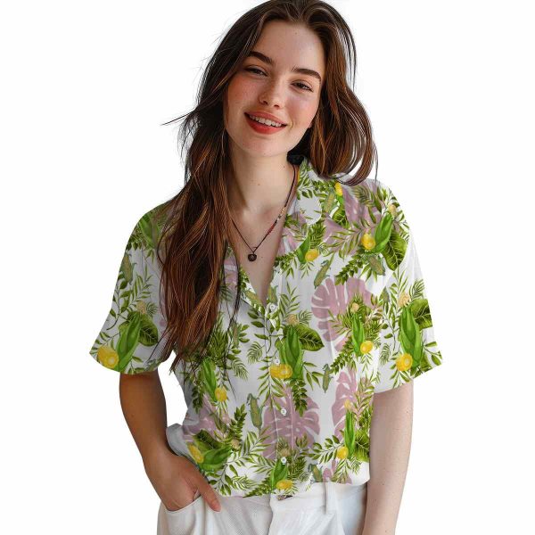 Corn Tropical Leaves Hawaiian Shirt Trendy