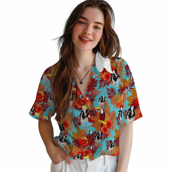 Cow Floral Toucan Hawaiian Shirt Trendy