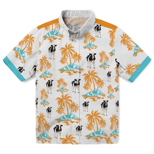 Cow Palm Island Print Hawaiian Shirt Best selling