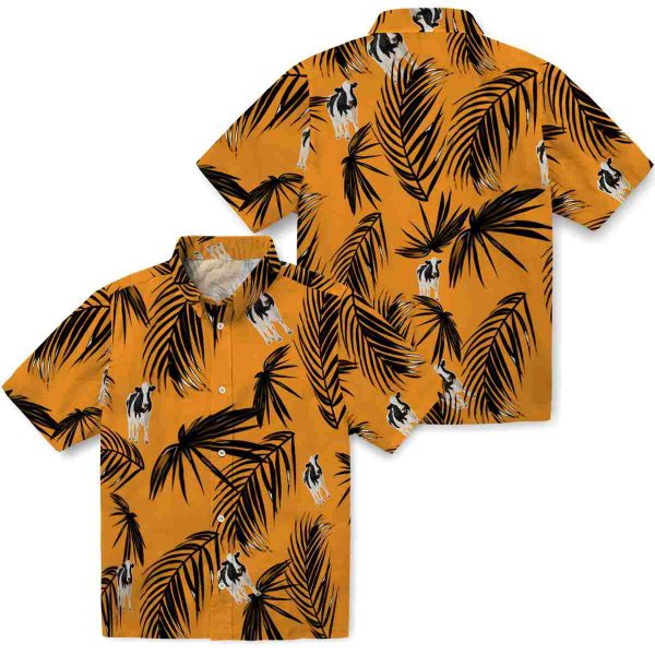 Cow Palm Leaf Hawaiian Shirt Latest Model