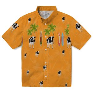 Cow Surfboard Palm Hawaiian Shirt Best selling