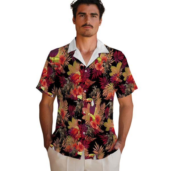 Cowboy Floral Toucan Hawaiian Shirt High quality