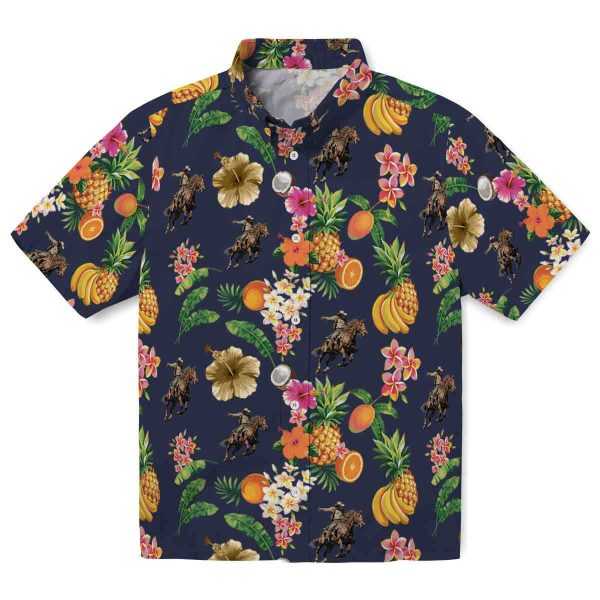 Cowboy Hibiscus And Fruit Hawaiian Shirt Best selling