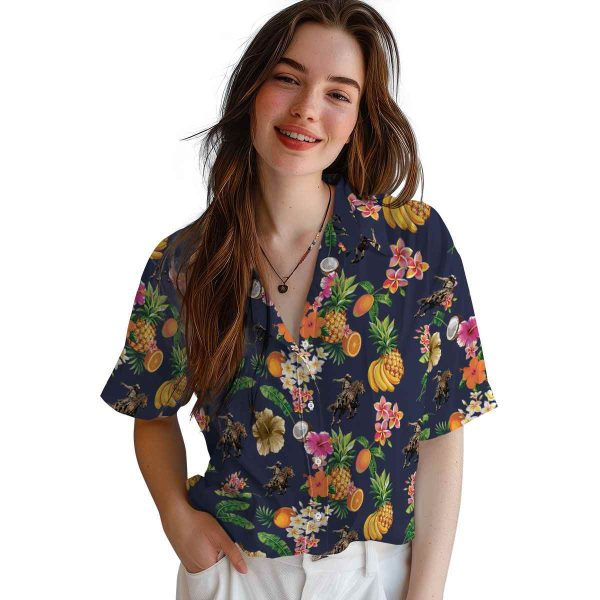 Cowboy Hibiscus And Fruit Hawaiian Shirt Trendy