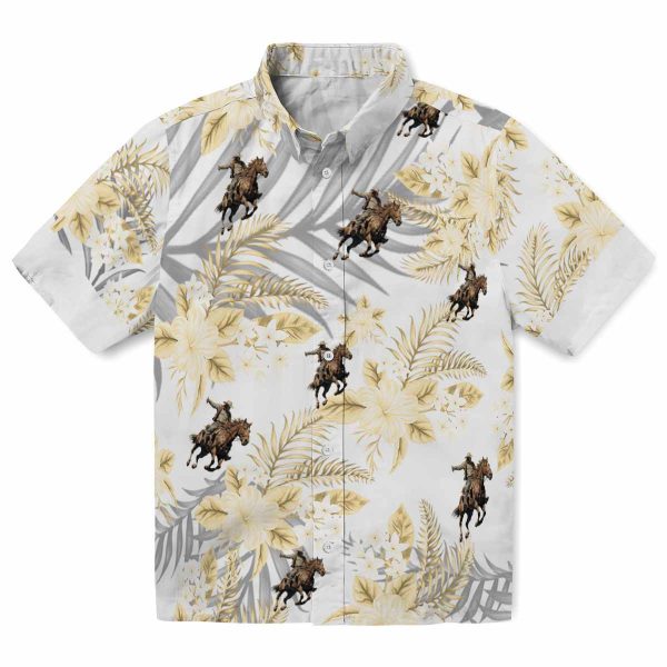 Cowboy Hibiscus Palm Leaves Hawaiian Shirt Best selling