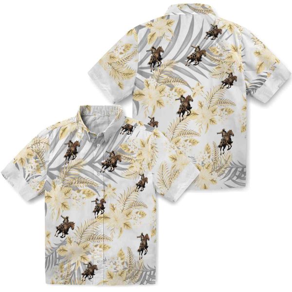 Cowboy Hibiscus Palm Leaves Hawaiian Shirt Latest Model