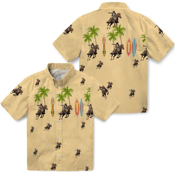 Cowboy Surfboard Palm Hawaiian Shirt Latest Model