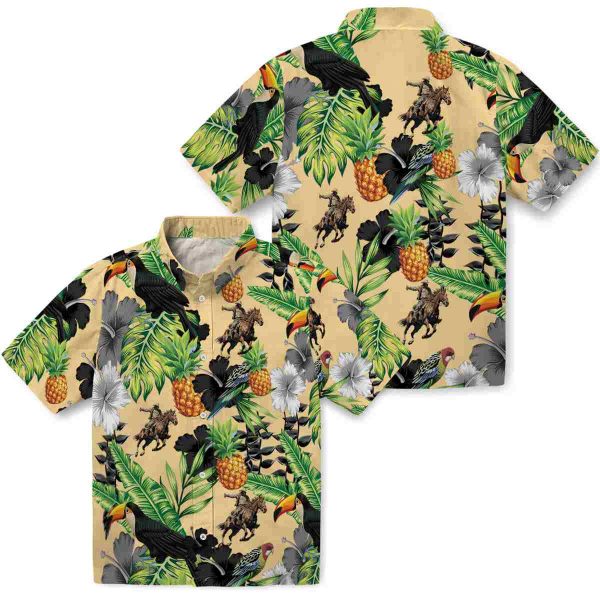 Cowboy Toucan Hibiscus Pineapple Hawaiian Shirt Latest Model