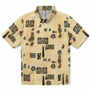 Cowboy Tribal Symbols Hawaiian Shirt Best selling