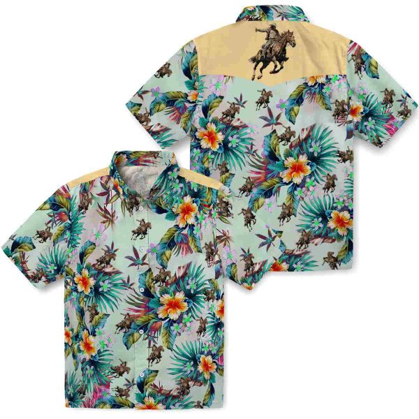 Cowboy Tropical Foliage Hawaiian Shirt Latest Model