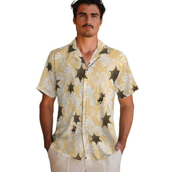 Cowboy Tropical Leaf Hawaiian Shirt High quality