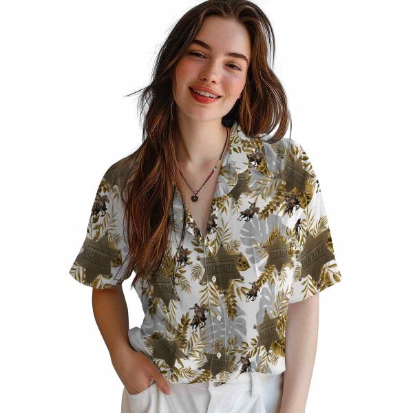 Cowboy Tropical Leaves Hawaiian Shirt Trendy