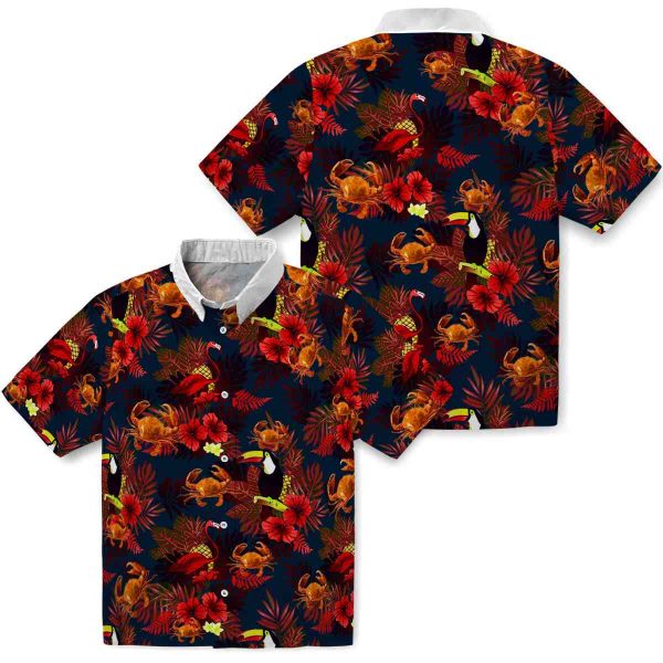 Crab Floral Toucan Hawaiian Shirt Latest Model