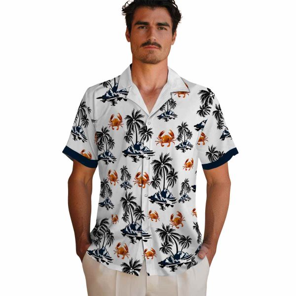 Crab Palm Island Print Hawaiian Shirt High quality