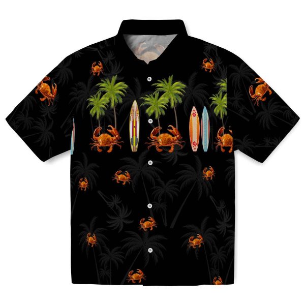 Crab Surfboard Palm Hawaiian Shirt Best selling