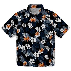 Crab Tropical Floral Hawaiian Shirt Best selling